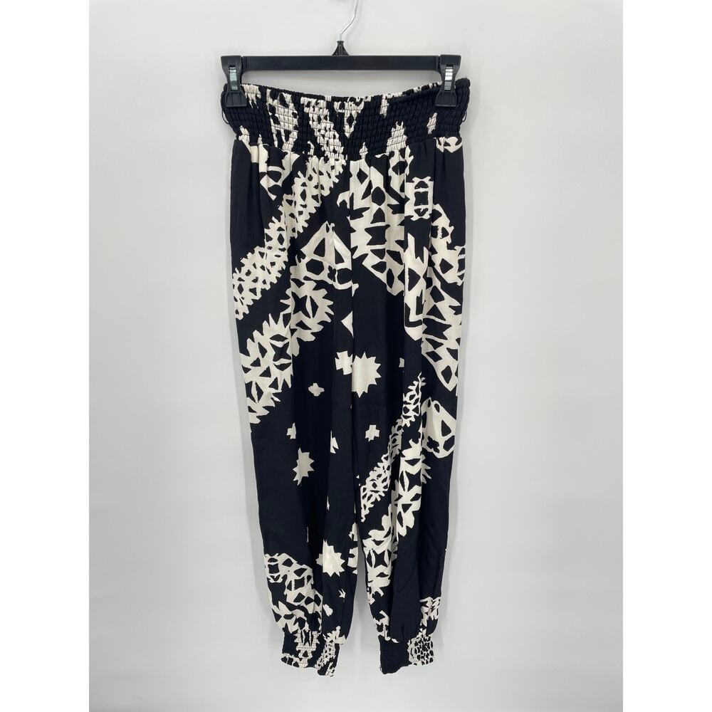ANTHROPOLOGIE Aniya Black & White Balloon Joggers  // XS - Picture 2 of 9
